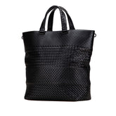 ボッテガヴェネタ イントレチャート ショルダーバッグ トートバッグ 2WAY ブラック レザー レディース BOTTEGAVENETA 【中古】